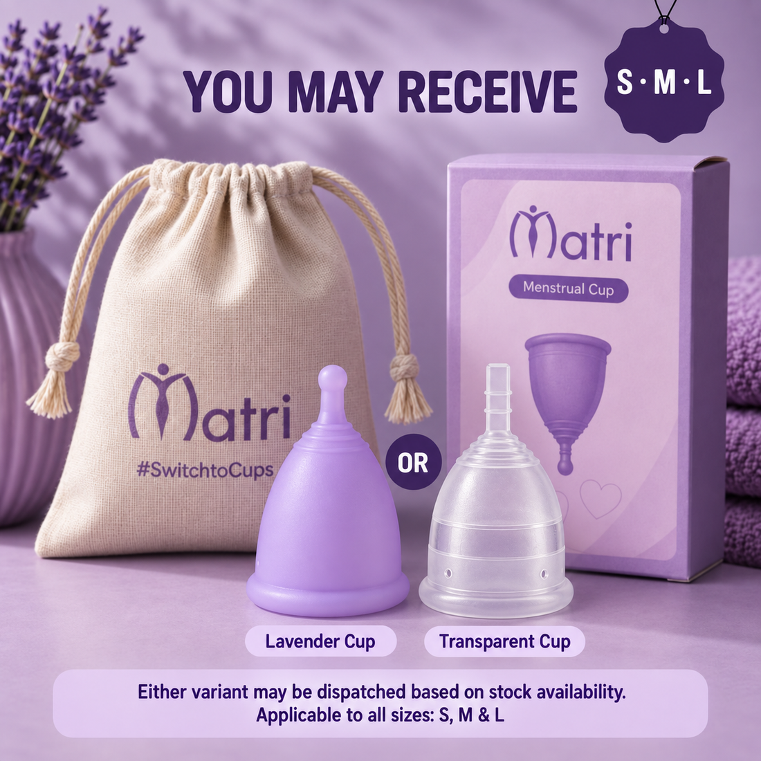 Matri Reusable Menstrual Cup, Leak-Free Comfort, All-Day Protection