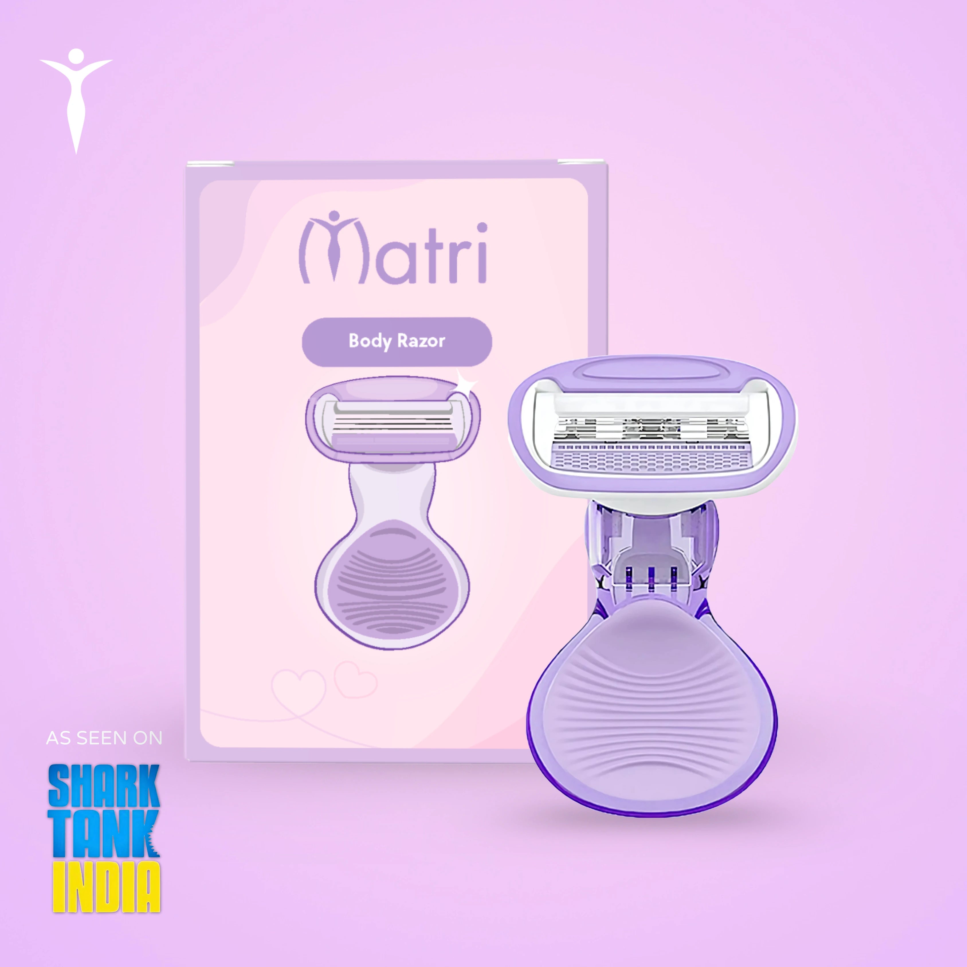 Matri Women’s Body Razor, Smooth, Gentle & Glide-Friendly Hair Removal