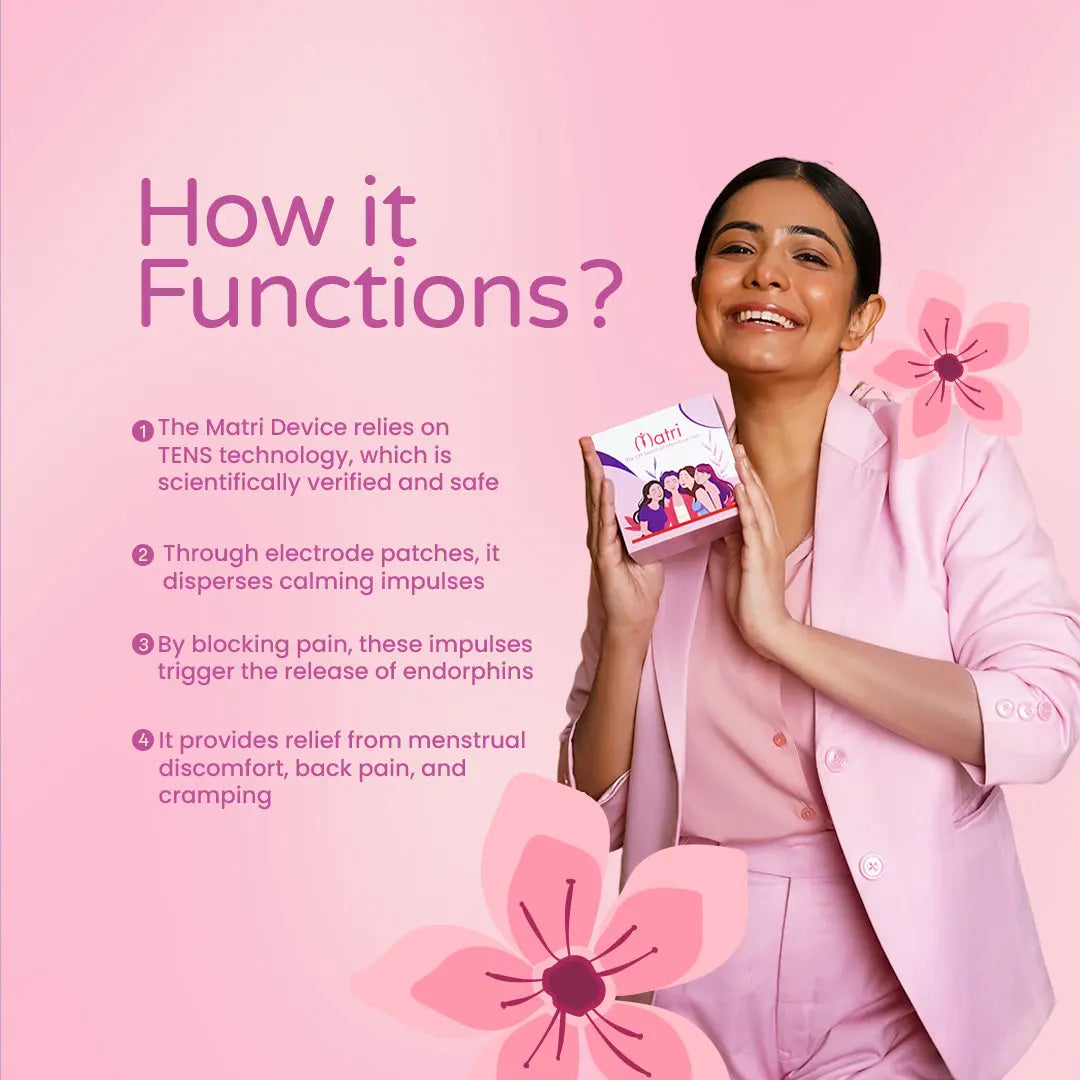period pain relief device functions