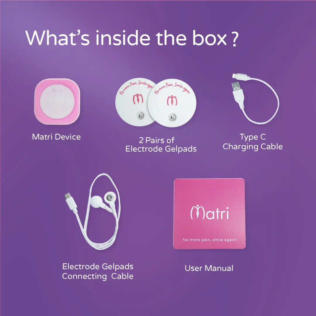 period pain relief device accessories